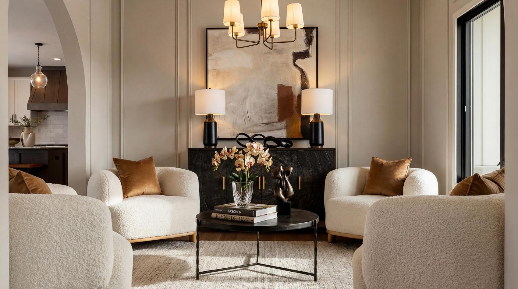Boucle sitting room